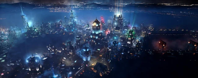 Panoramic view of Gotham City
