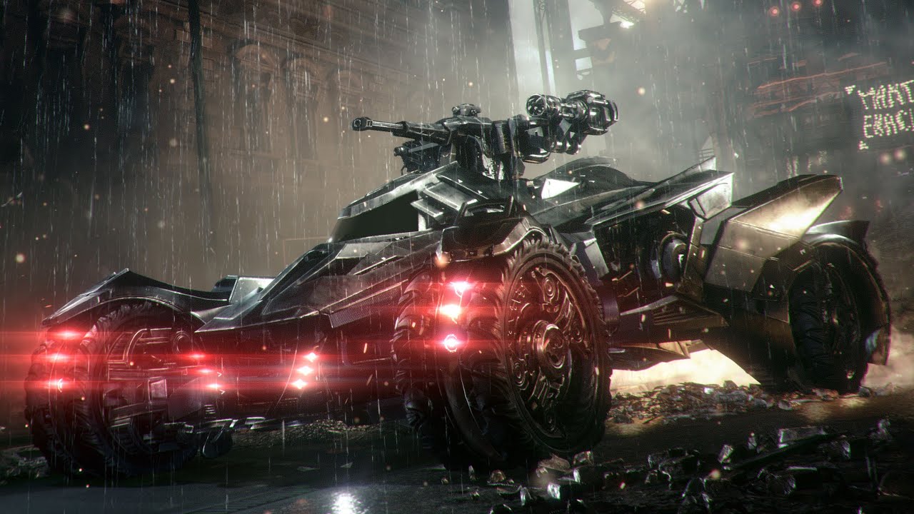 Batmobile in battle mode